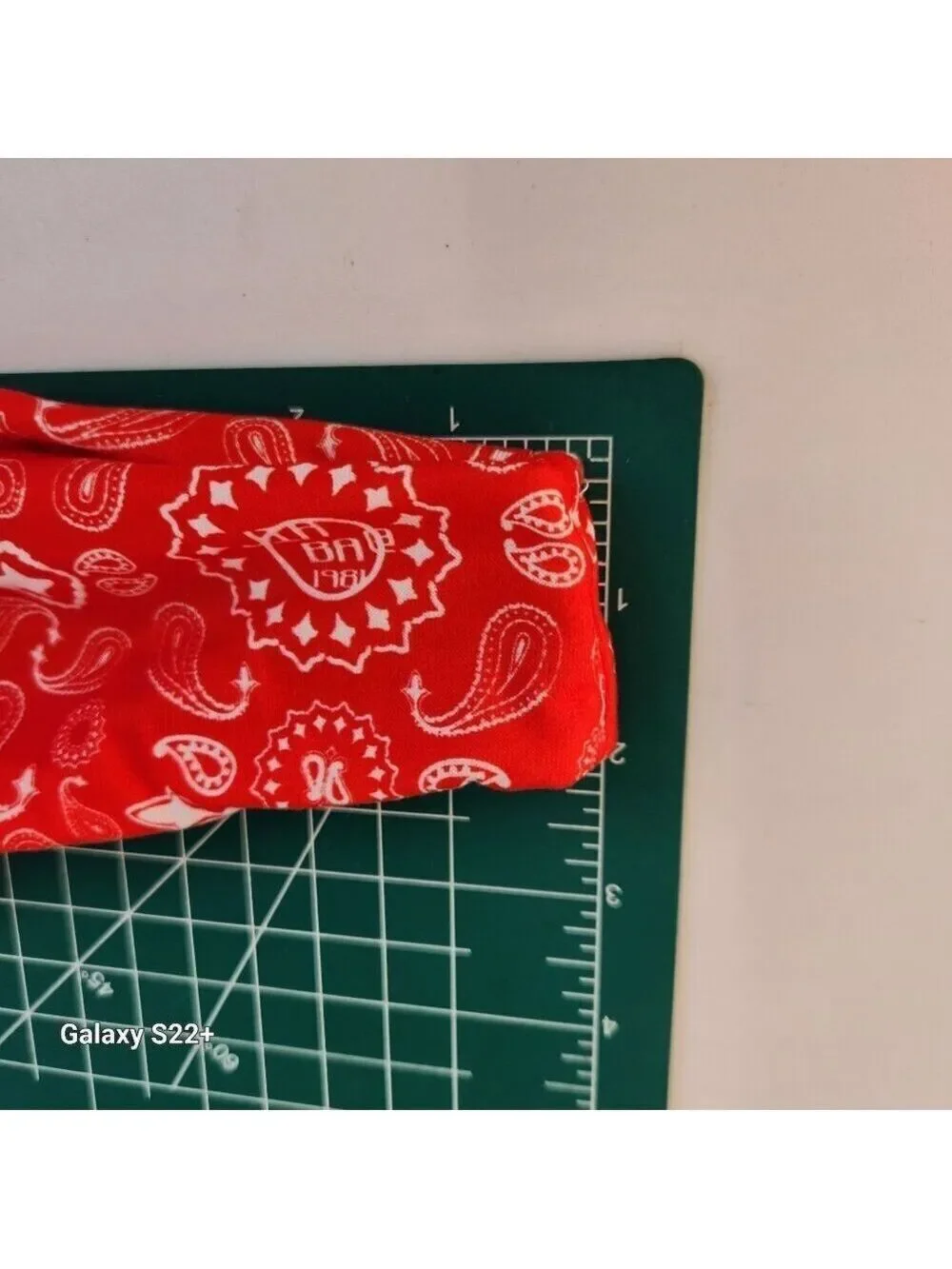 Red Paisley Print Bandana Headband/Neck Gaiter Multifunctional Unisex Accessory